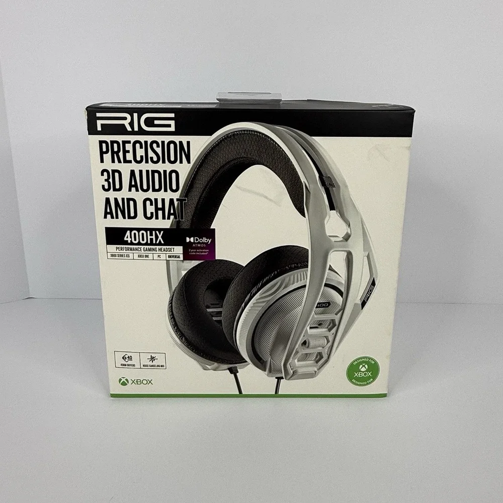 Nacon Rig Xbox 400HX Wired Performance Gaming Headset White New Damaged Box
